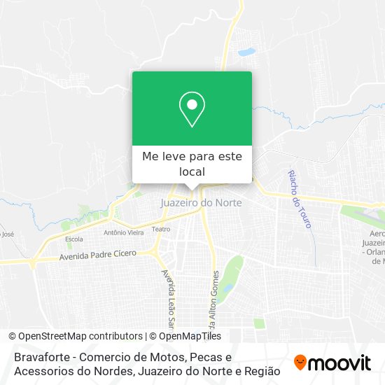 Bravaforte - Comercio de Motos, Pecas e Acessorios do Nordes mapa