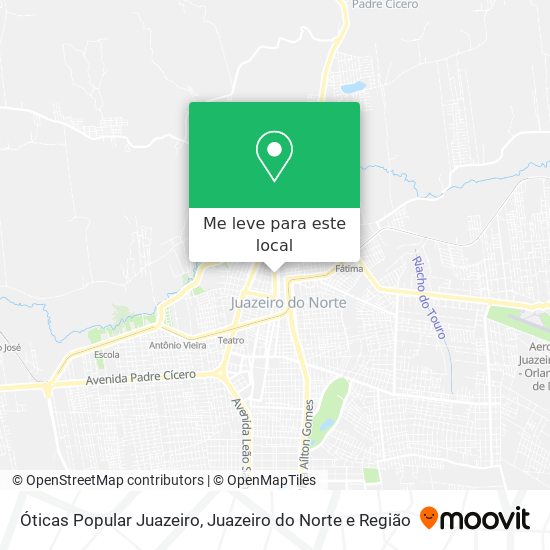 Óticas Popular Juazeiro mapa