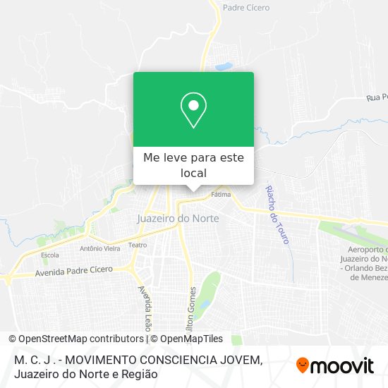 M. C. J . - MOVIMENTO CONSCIENCIA JOVEM mapa