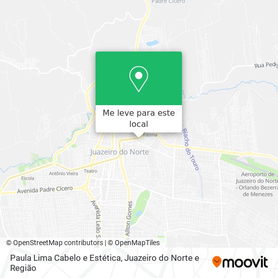 Paula Lima Cabelo e Estética mapa