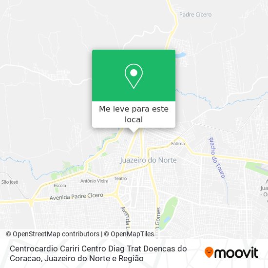 Centrocardio Cariri Centro Diag Trat Doencas do Coracao mapa