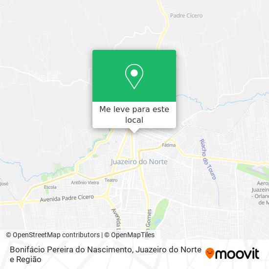 Bonifácio Pereira do Nascimento mapa