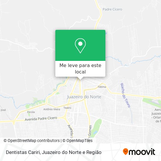 Dentistas Cariri mapa