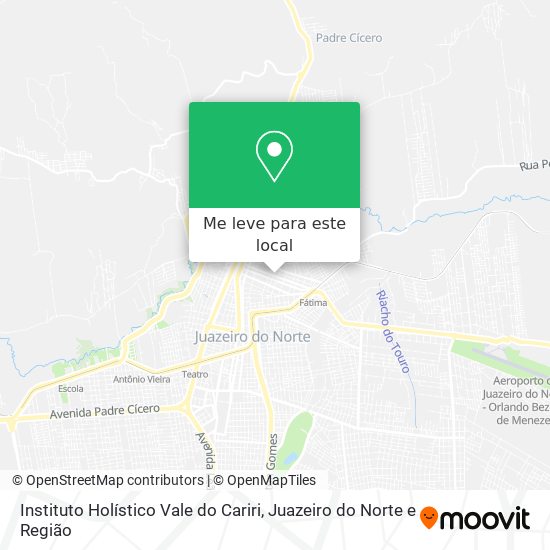 Instituto Holístico Vale do Cariri mapa