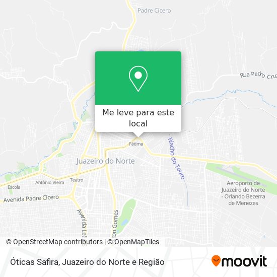 Óticas Safira mapa