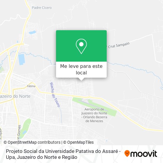 Projeto Social da Universidade Patativa do Assaré - Upa mapa