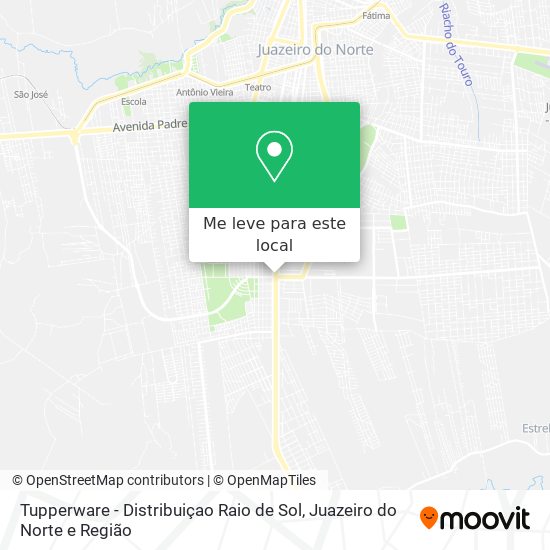 Tupperware - Distribuiçao Raio de Sol mapa