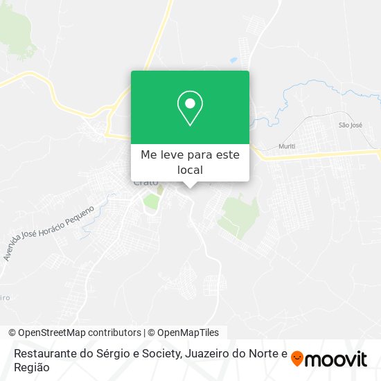 Restaurante do Sérgio e Society mapa