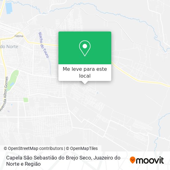 Capela São Sebastião do Brejo Seco mapa