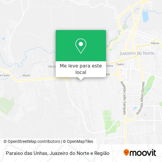 Paraiso das Unhas mapa