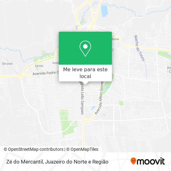 Zé do Mercantil mapa