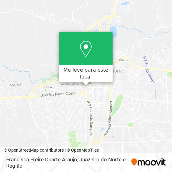 Francisca Freire Duarte Araújo mapa