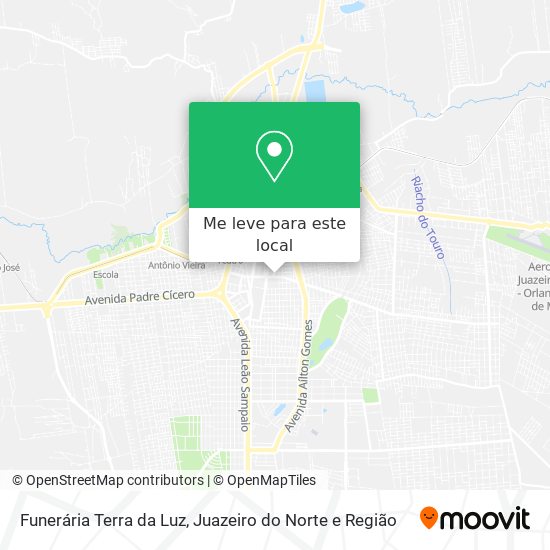 Funerária Terra da Luz mapa