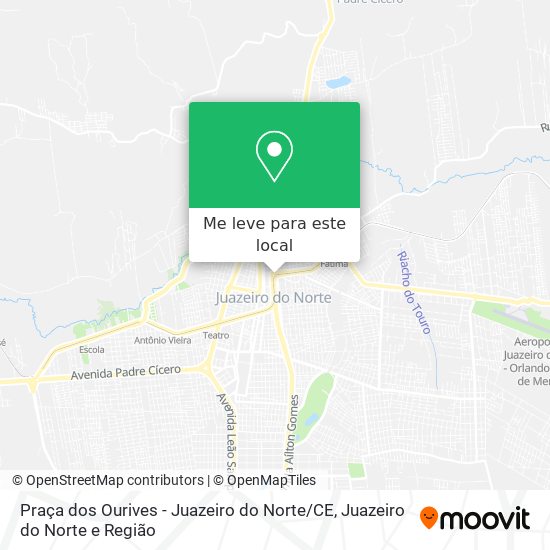 Praça dos Ourives - Juazeiro do Norte / CE mapa