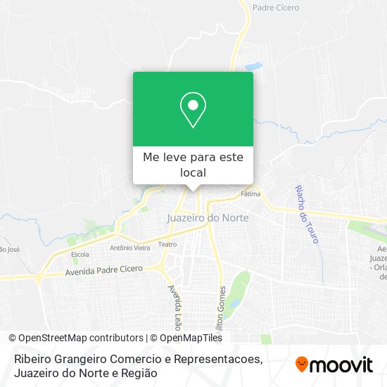 Ribeiro Grangeiro Comercio e Representacoes mapa