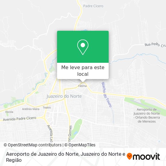 Aeroporto de Juazeiro do Norte mapa