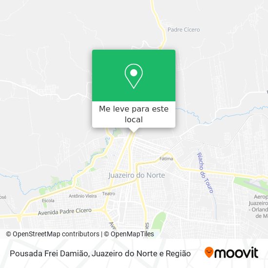 Pousada Frei Damião mapa