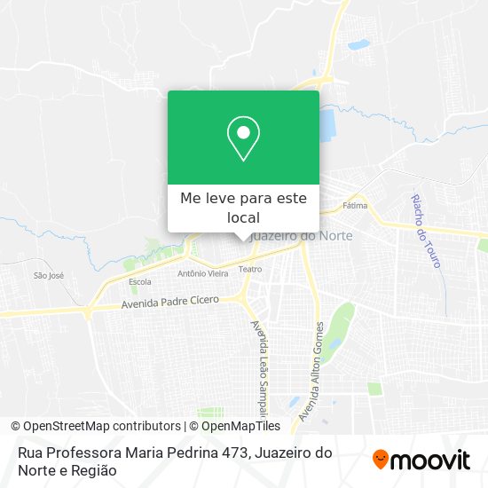 Rua Professora Maria Pedrina 473 mapa
