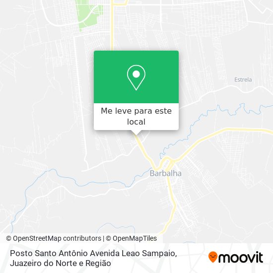 Posto Santo Antônio Avenida Leao Sampaio mapa