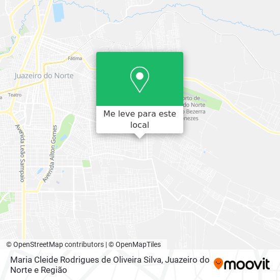 Maria Cleide Rodrigues de Oliveira Silva mapa