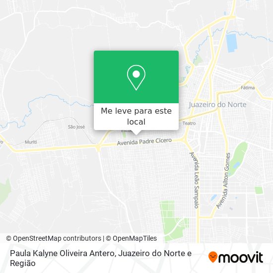 Paula Kalyne Oliveira Antero mapa