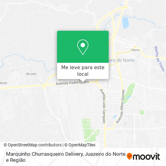 Marquinho Churrasqueiro Delivery mapa