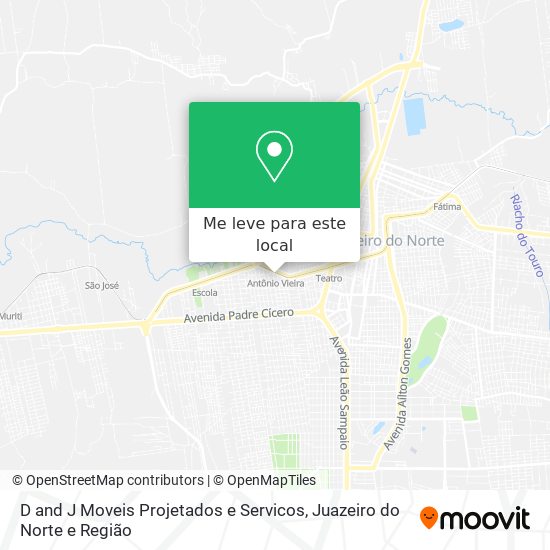 D and J Moveis Projetados e Servicos mapa