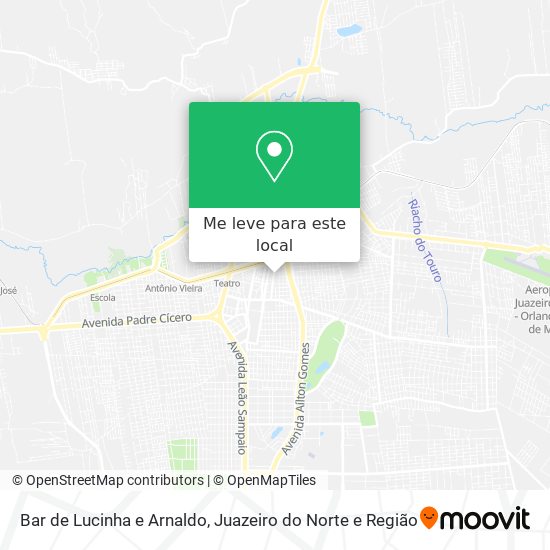 Bar de Lucinha e Arnaldo mapa