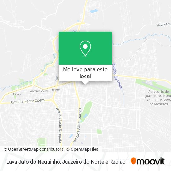 Lava Jato do Neguinho mapa