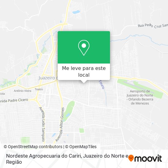 Nordeste Agropecuaria do Cariri mapa