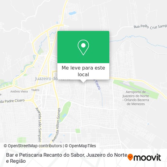 Bar e Petiscaria Recanto do Sabor mapa