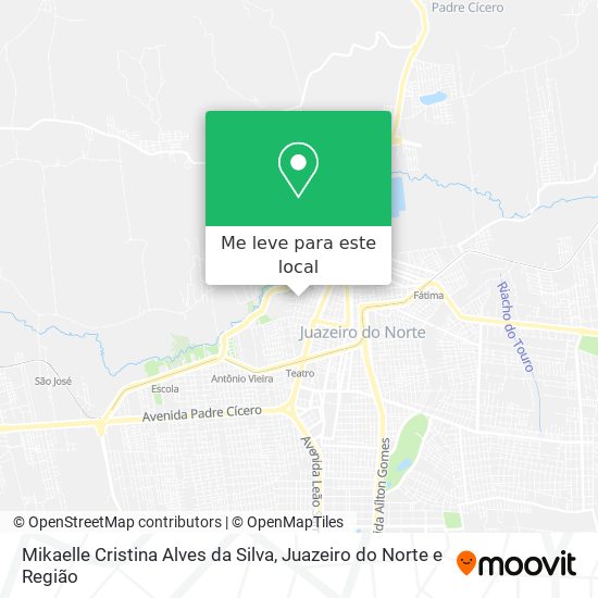 Mikaelle Cristina Alves da Silva mapa