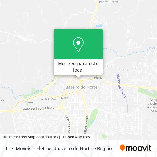 L. S. Moveis e Eletros mapa