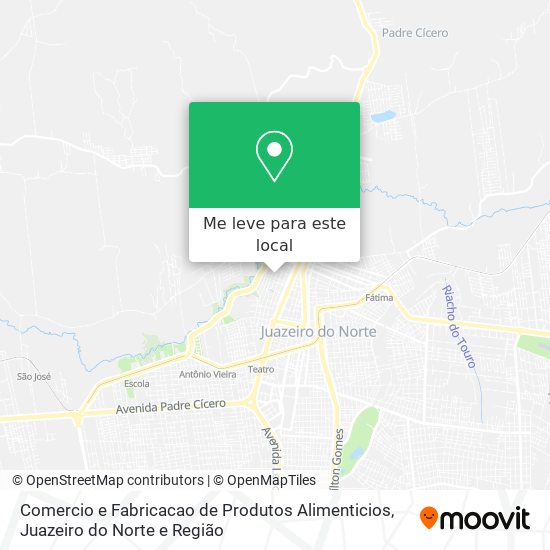 Comercio e Fabricacao de Produtos Alimenticios mapa