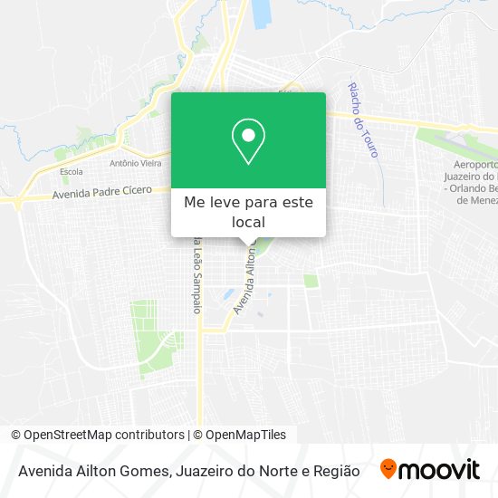 Avenida Ailton Gomes mapa