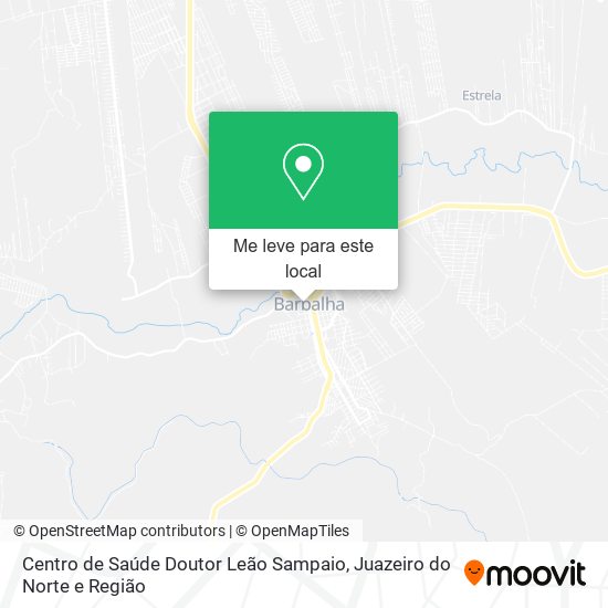 Centro de Saúde Doutor Leão Sampaio mapa