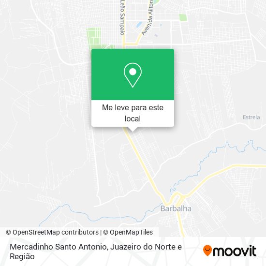 Mercadinho Santo Antonio mapa