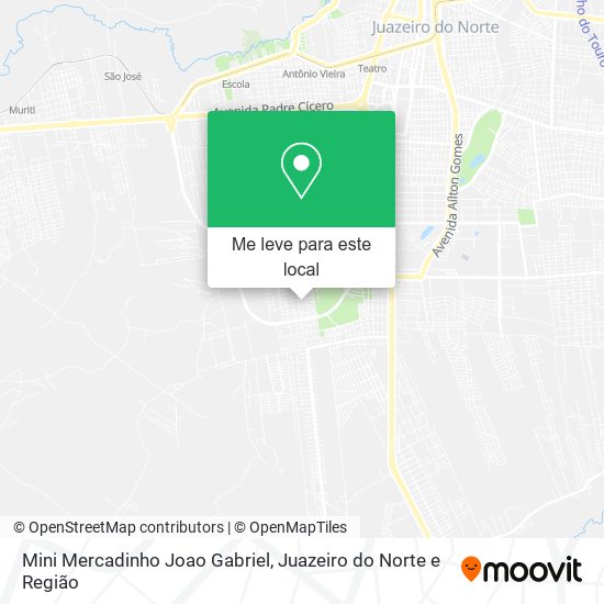 Mini Mercadinho Joao Gabriel mapa