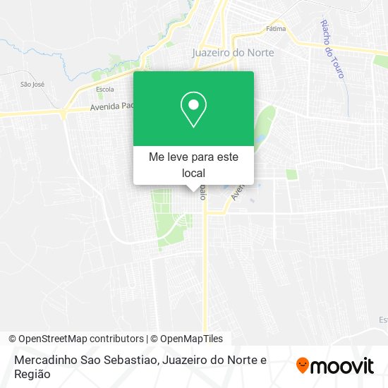 Mercadinho Sao Sebastiao mapa