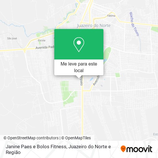 Janine Paes e Bolos Fitness mapa