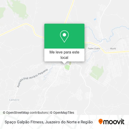 Spaço Galpão Fitness mapa