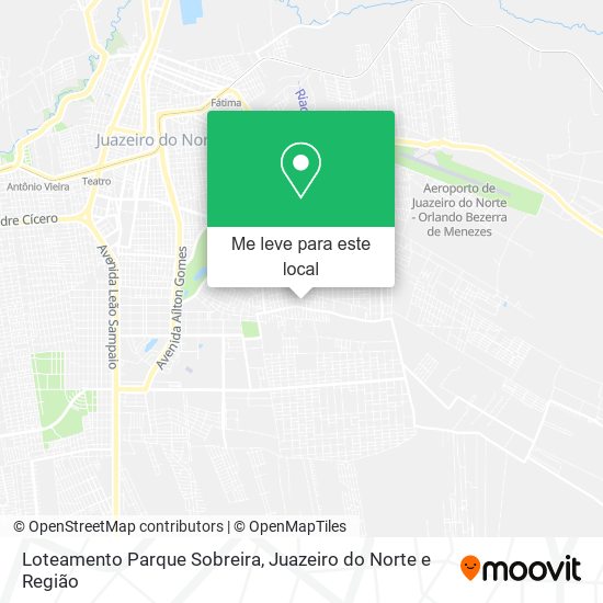Loteamento Parque Sobreira mapa