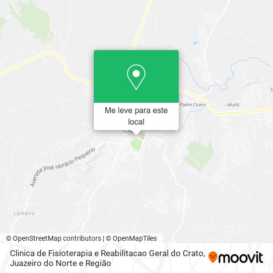 Clinica de Fisioterapia e Reabilitacao Geral do Crato mapa