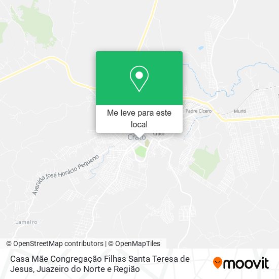 Casa Mãe Congregação Filhas Santa Teresa de Jesus mapa