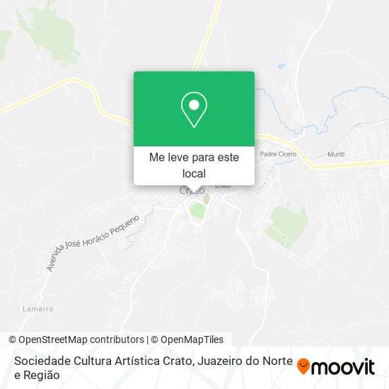 Sociedade Cultura Artística Crato mapa