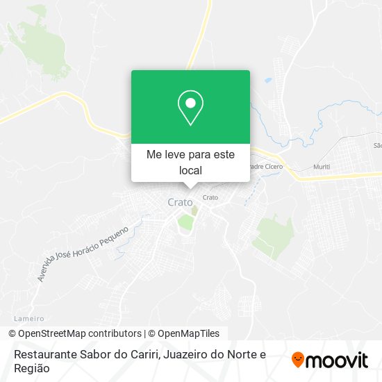 Restaurante Sabor do Cariri mapa