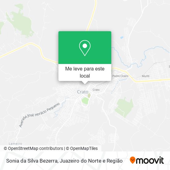 Sonia da Silva Bezerra mapa