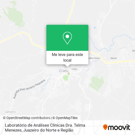 Laboratório de Análises Clínicas Dra. Telma Menezes mapa