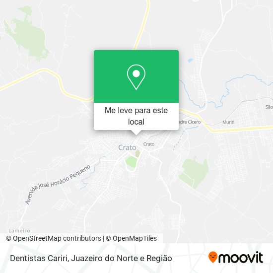 Dentistas Cariri mapa