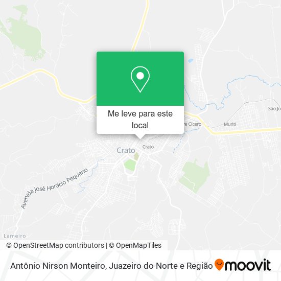 Antônio Nirson Monteiro mapa